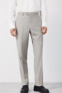 Pantalón traje estructura Serie XXI topo