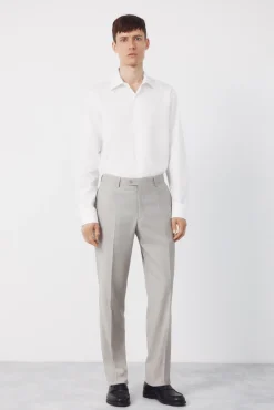 Pantalón traje estructura Serie XXI topo