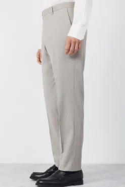 Pantalón traje estructura Serie XXI topo