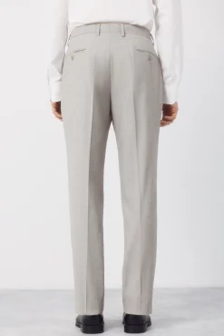 Pantalón traje estructura Serie XXI topo