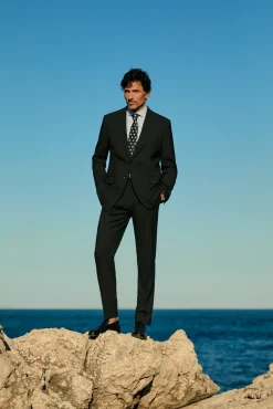 Pantalón traje solapa pico