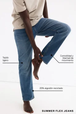 Pantalón vaquero premium flex ligero slim fit