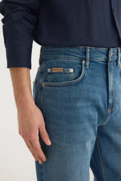 Pantalón vaquero premium flex ligero regular fit