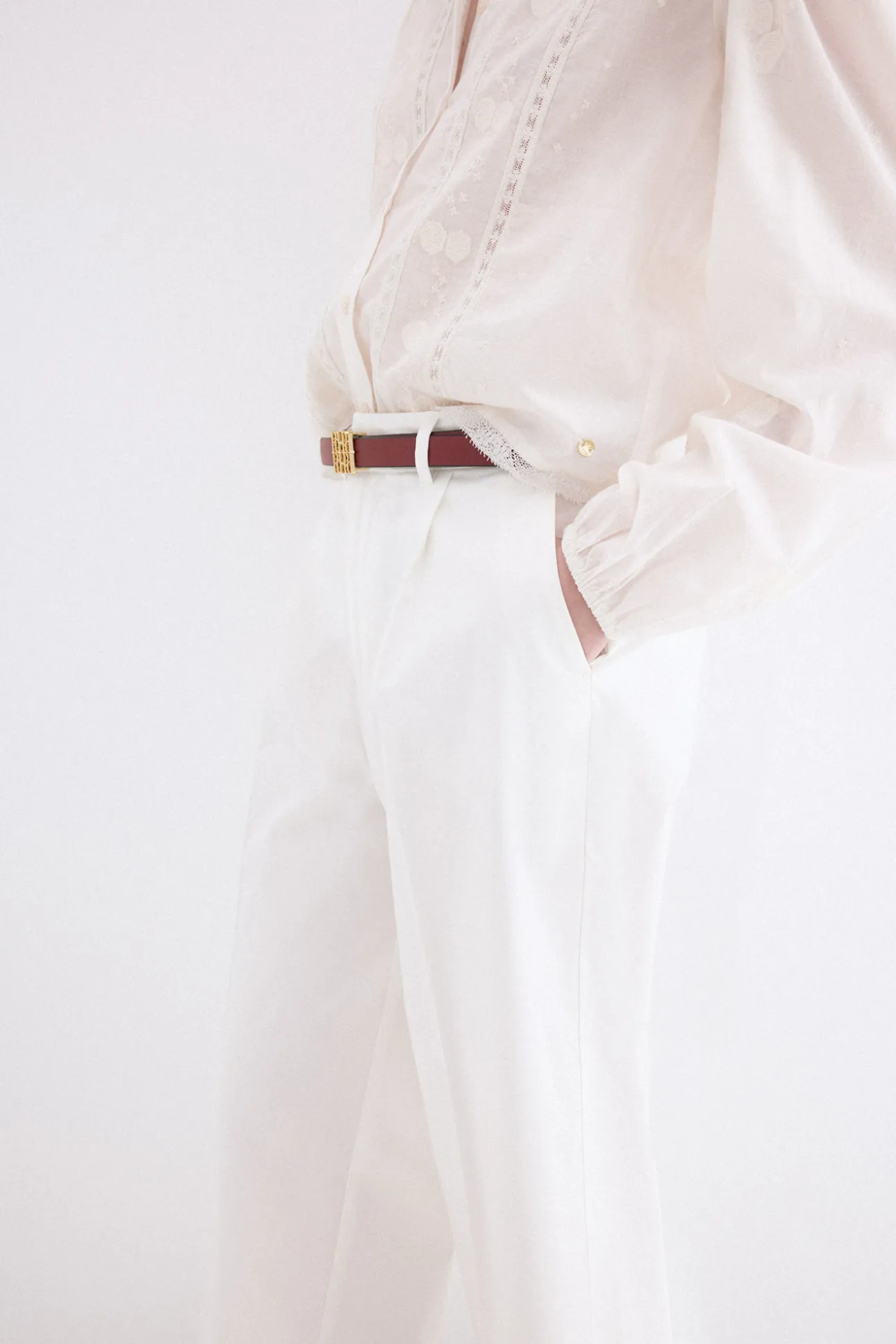 Pantalones wide leg classic