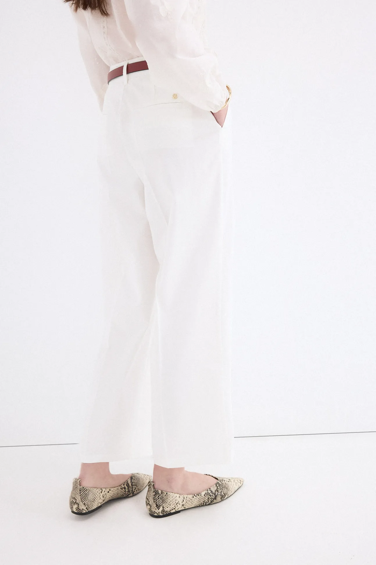 Pantalones wide leg classic