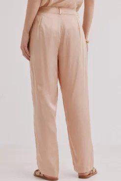 Pearl. Pantalón fluído satinado
