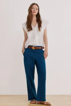 Pecks. Pantalón bordado