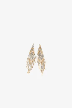 Pendientes abalorios bicolor