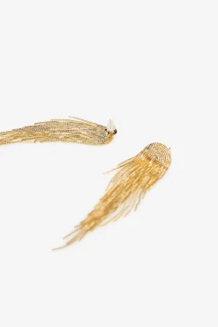 Pendientes flecos cadena