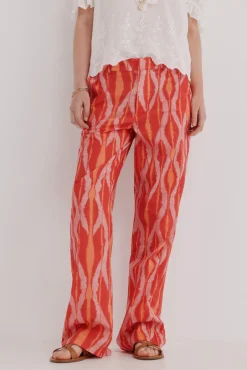 Perla. Pantalón fluído estampado