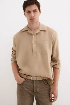 Polera lino lisa