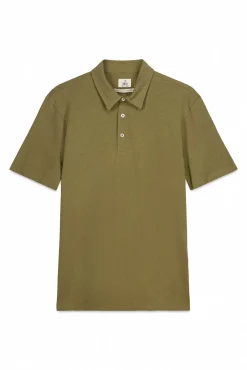 Polo algodón lino bordado avión