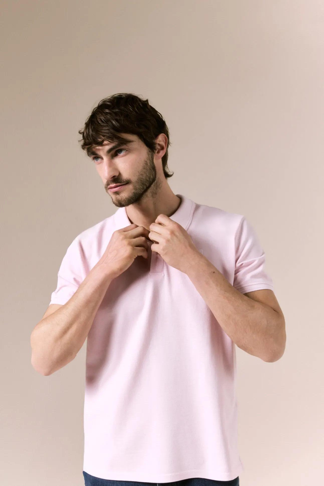 Polo básico piqué lavado