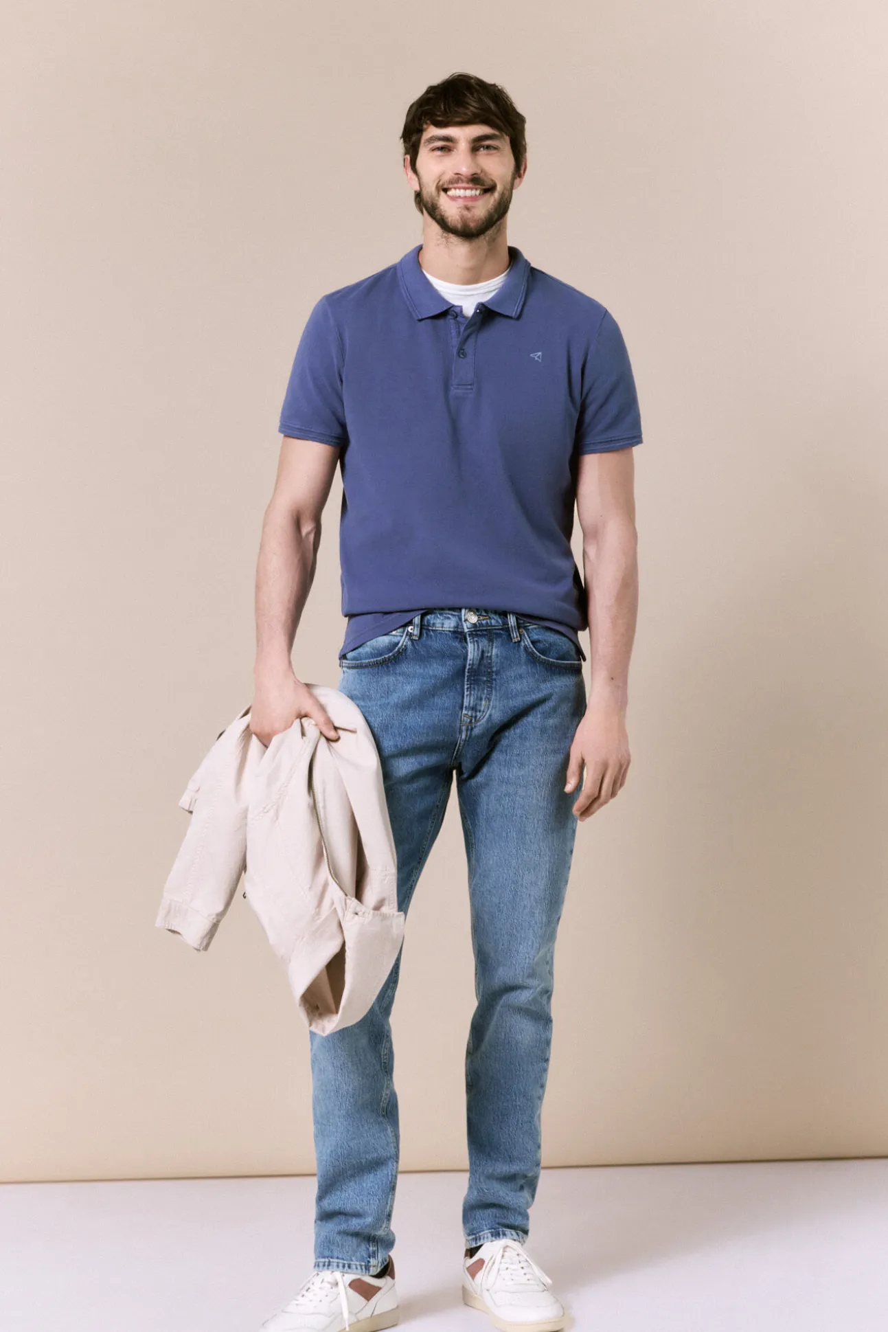 Polo básico piqué lavado