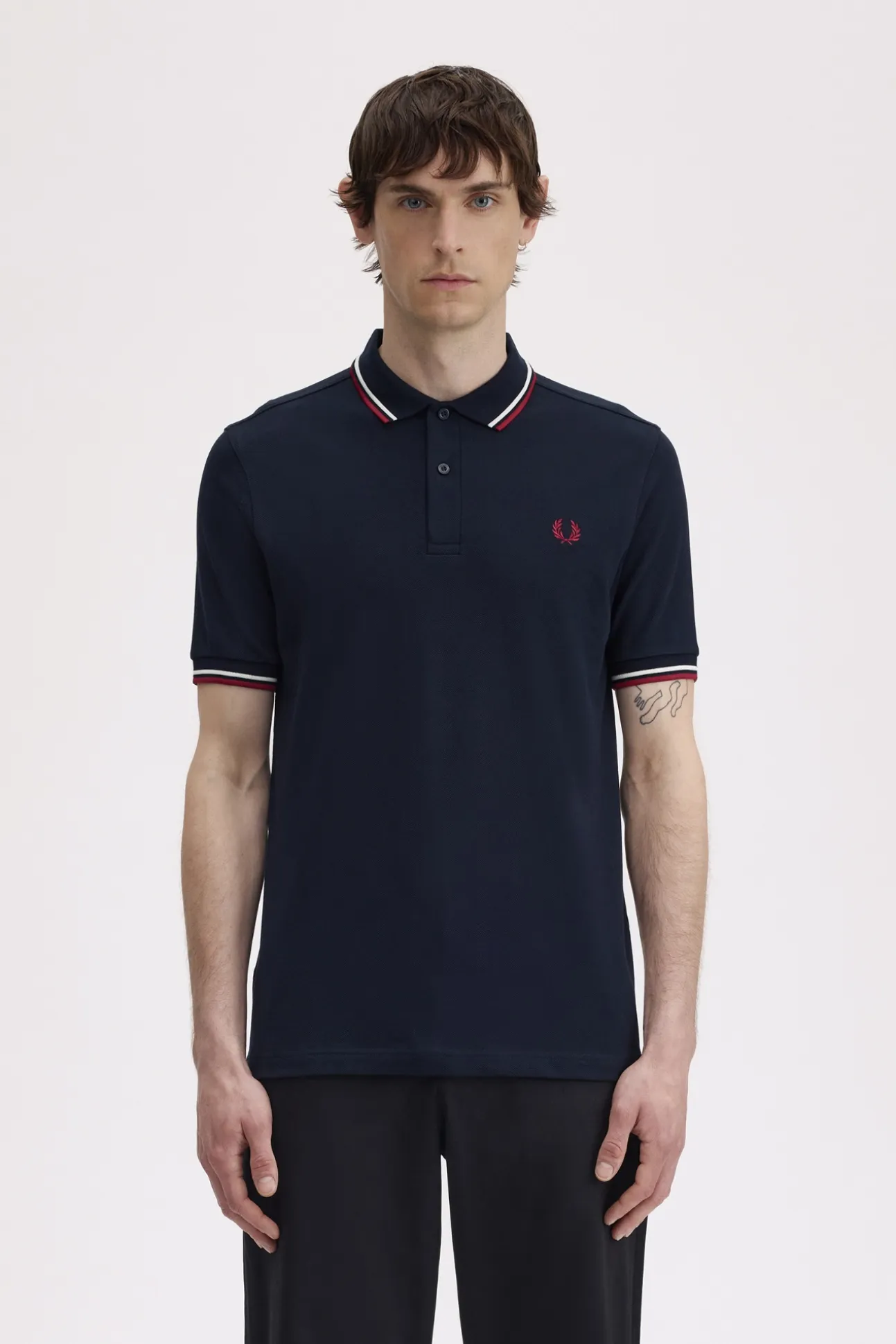 Polo con dos tonos Fred Perry