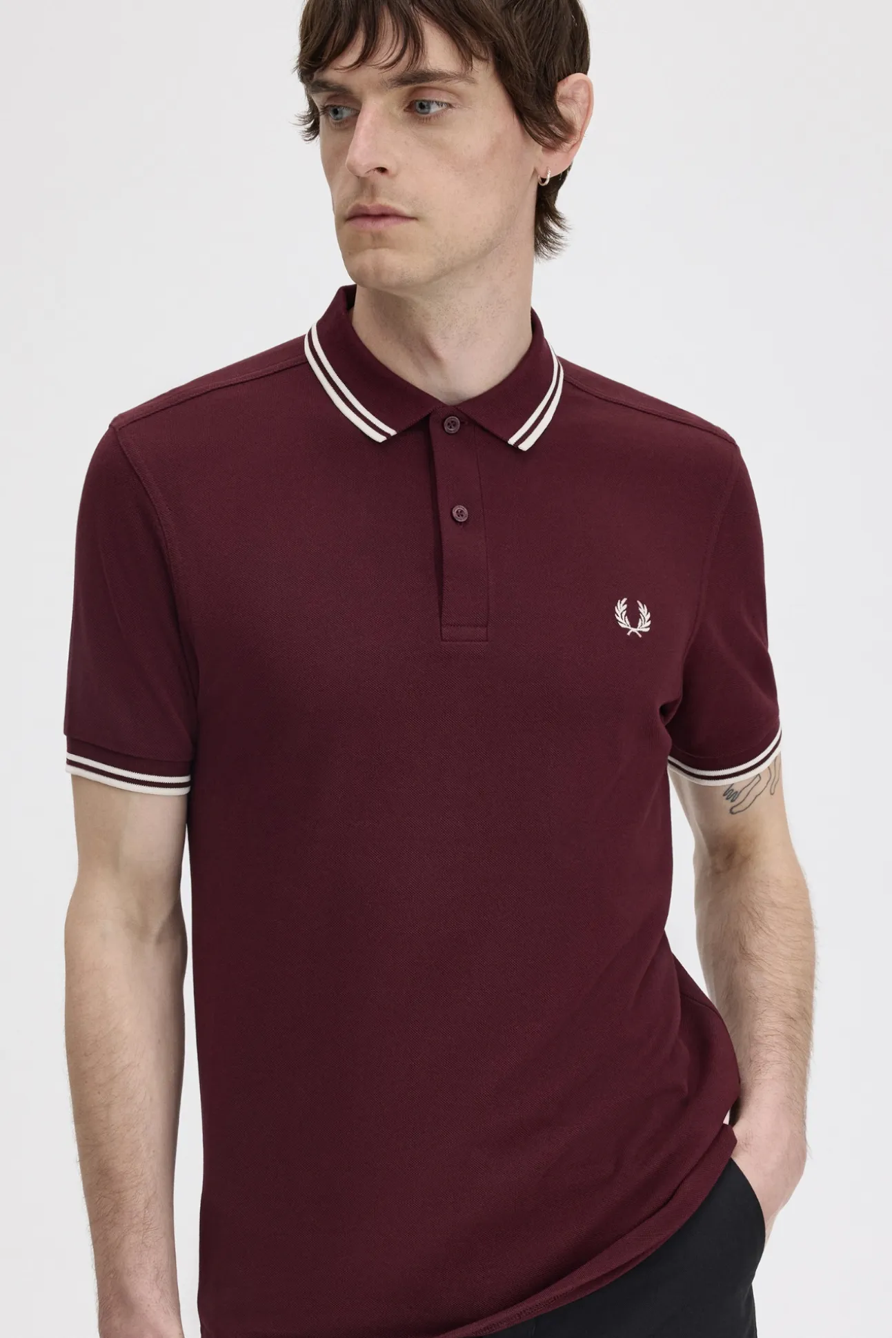 Polo con dos tonos Fred Perry
