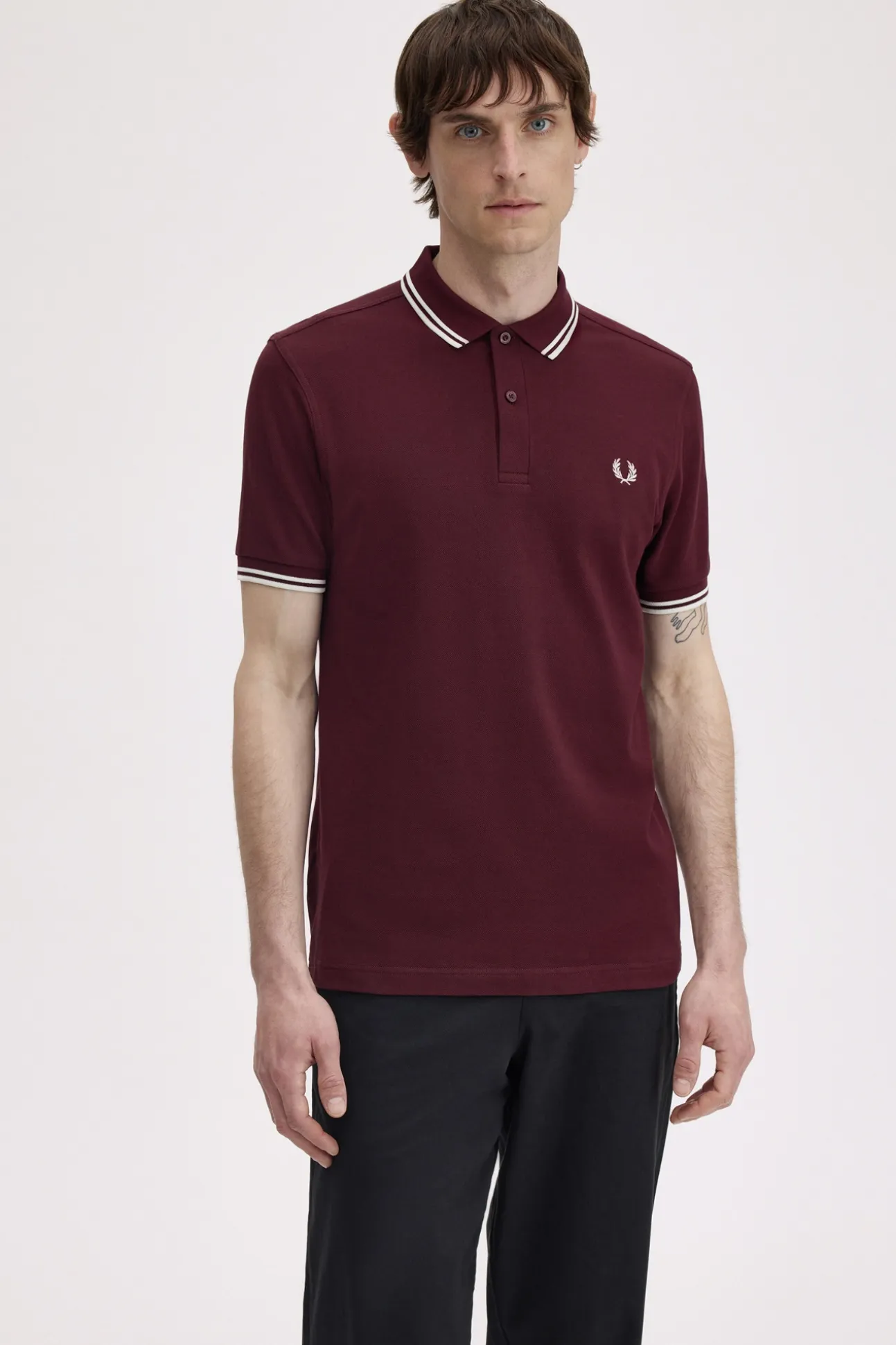 Polo con dos tonos Fred Perry