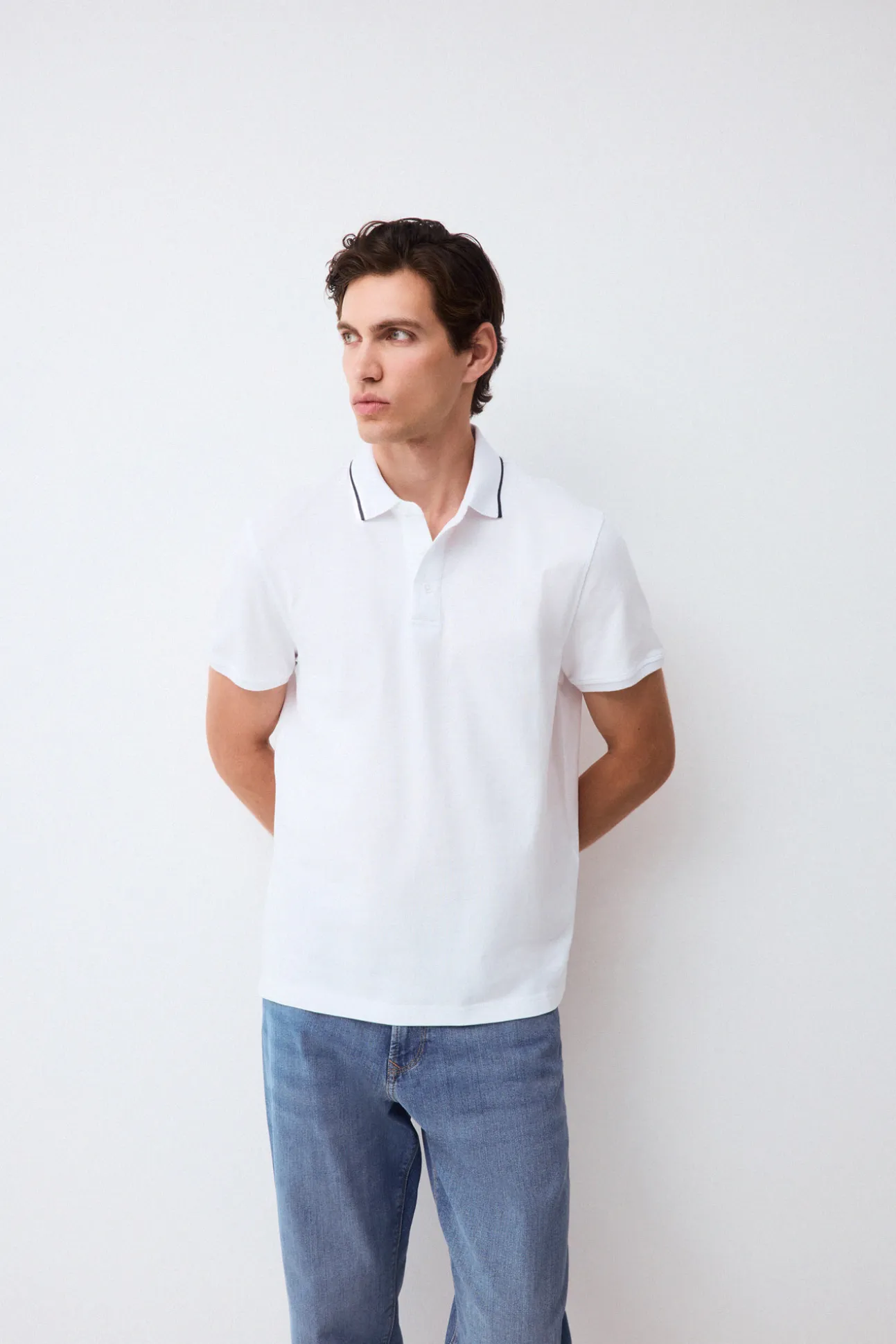 Polo cuello fantasía