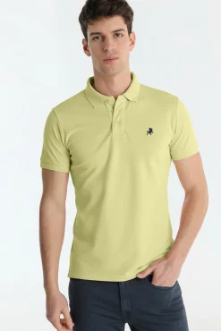 Polo de manga corta logo bordado