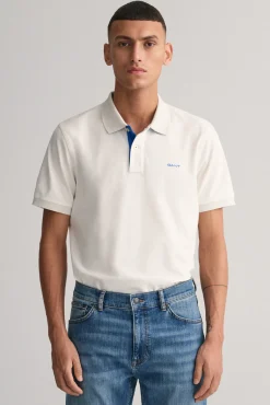 Polo de piqué en contraste
