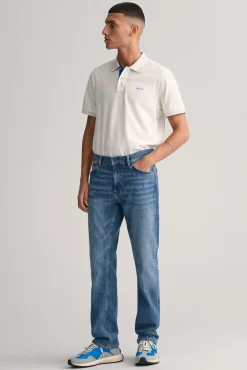 Polo de piqué en contraste