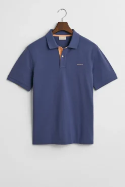 Polo de piqué en contraste