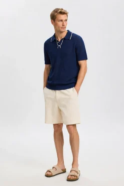 Polo de punto manga corta