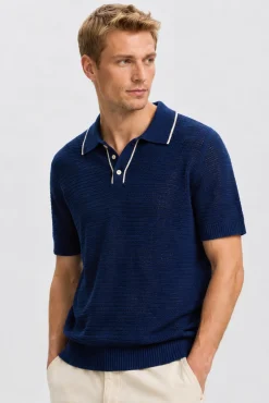 Polo de punto manga corta