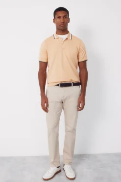 Polo estructura cuello fantasía