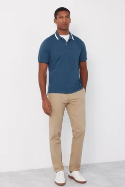 Polo estructura cuello fantasía