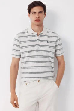 Polo estructura rayas