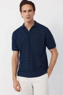 Polo estructura rayas