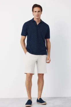 Polo estructura rayas