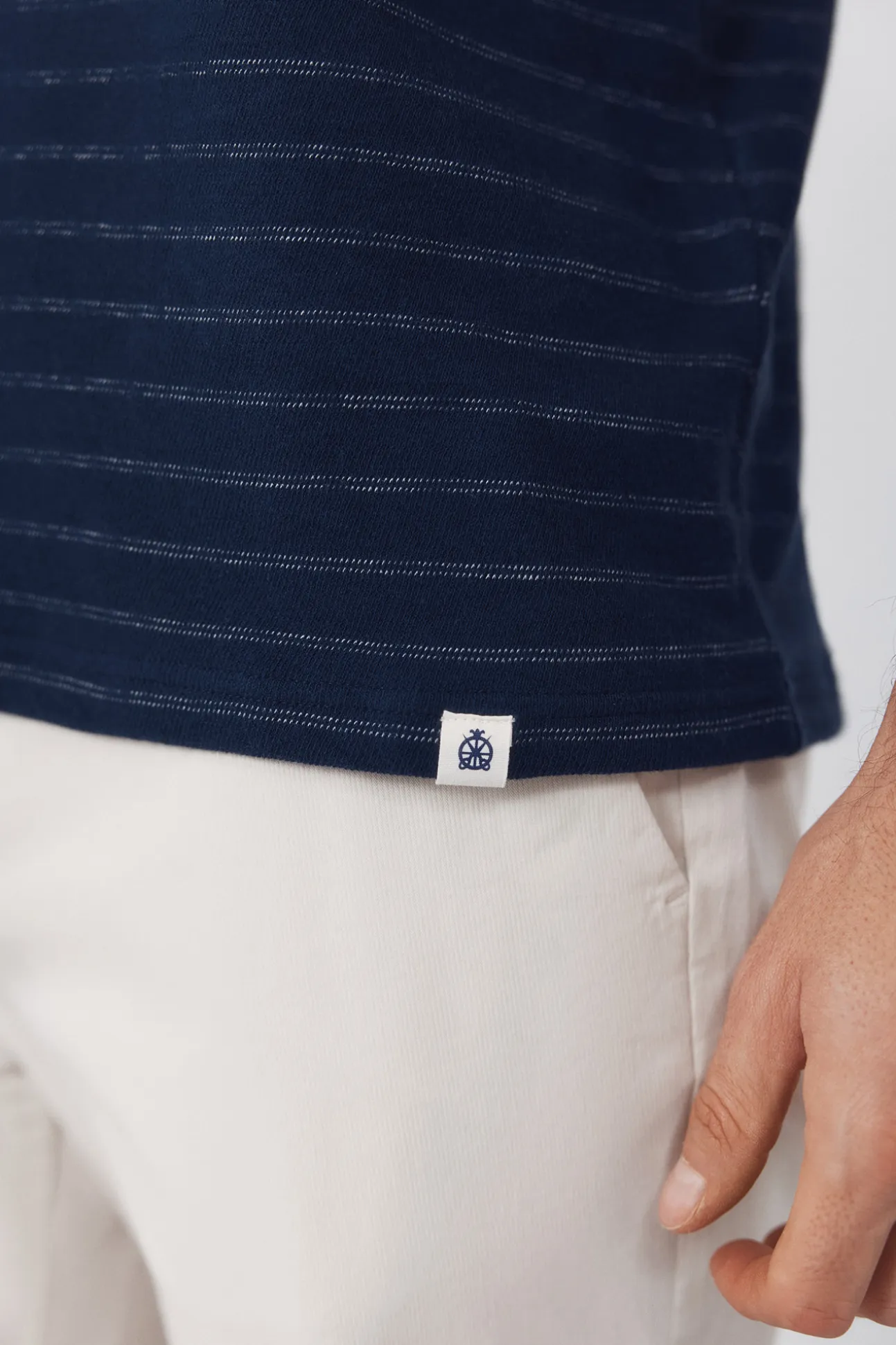 Polo estructura rayas