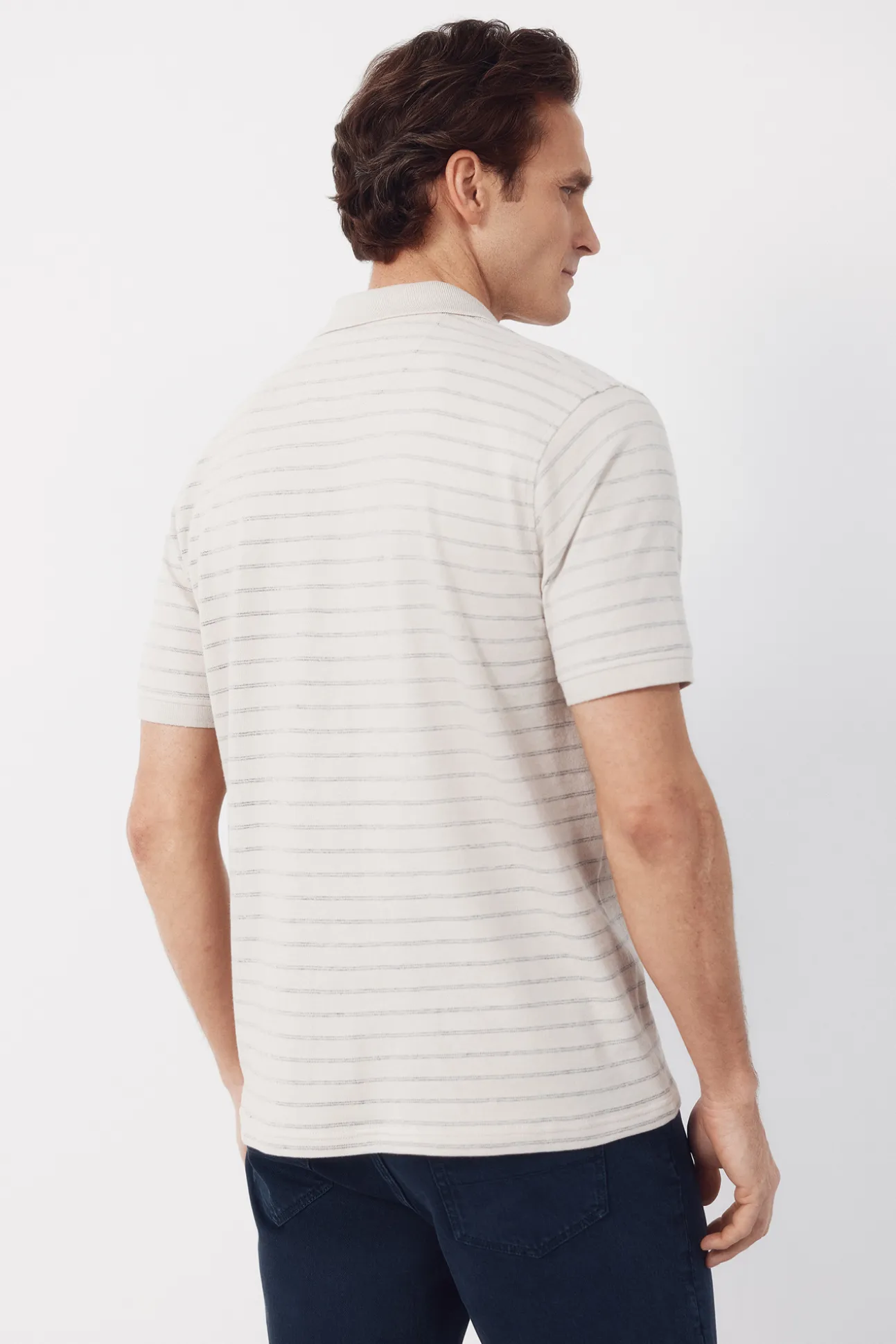 Polo estructura rayas