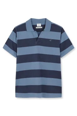 Polo lavado de rayas