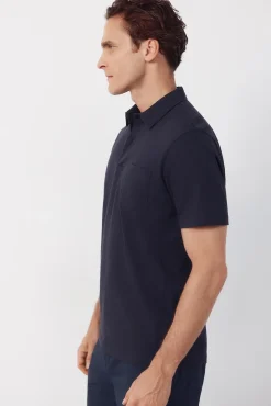 Polo liso bolsillo