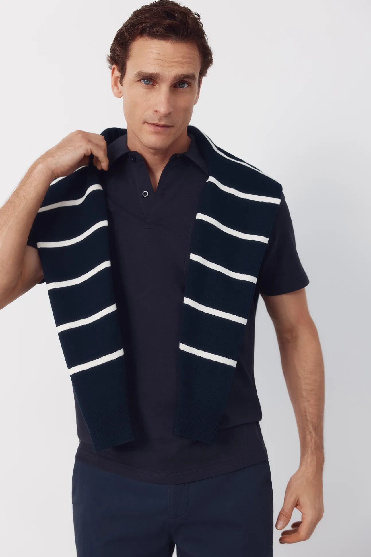 Polo liso bolsillo