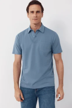 Polo liso bolsillo