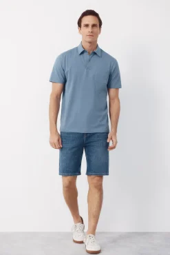 Polo liso bolsillo