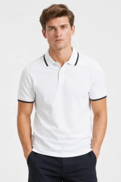 Polo manga corta piqué
