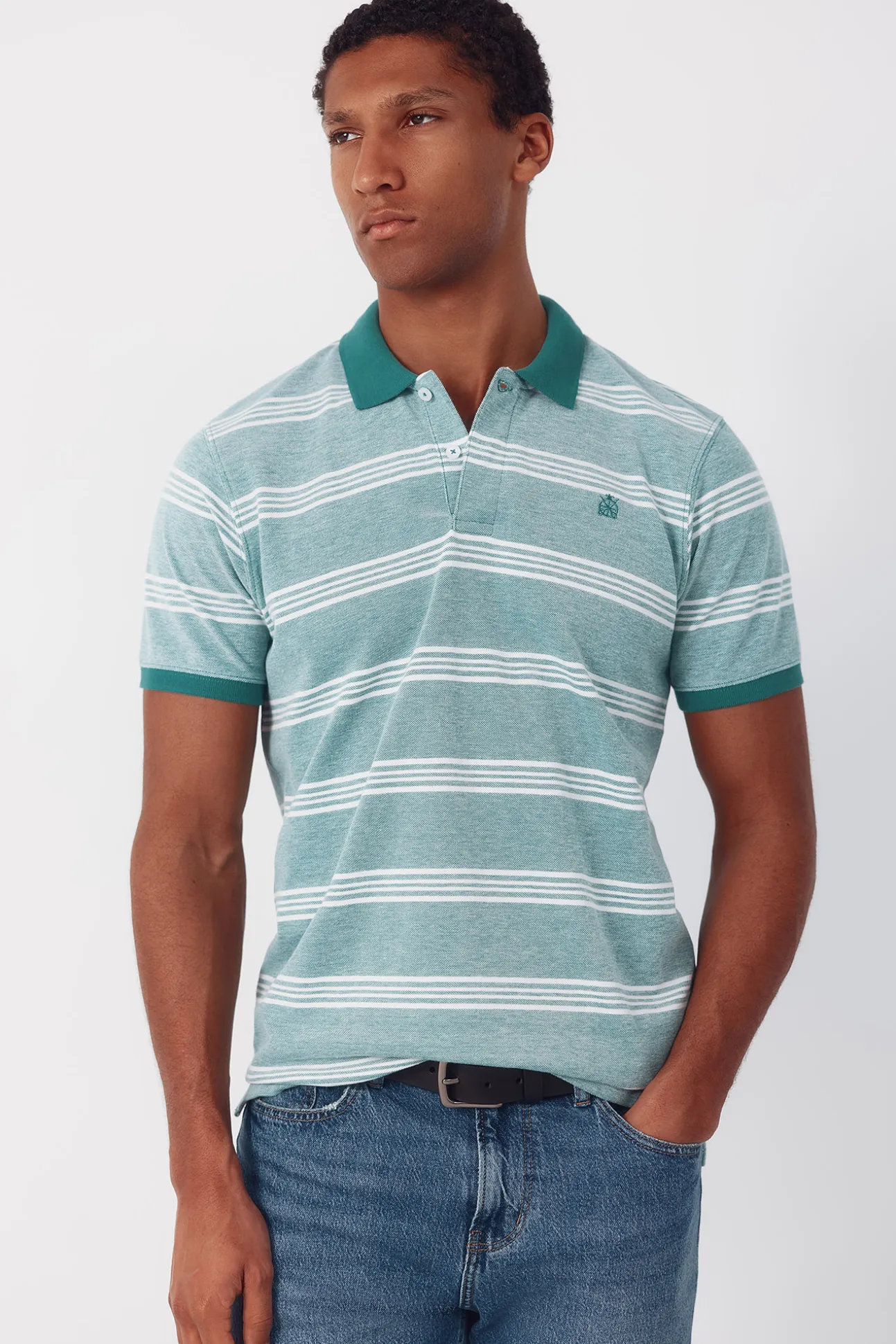 Polo oxford de rayas