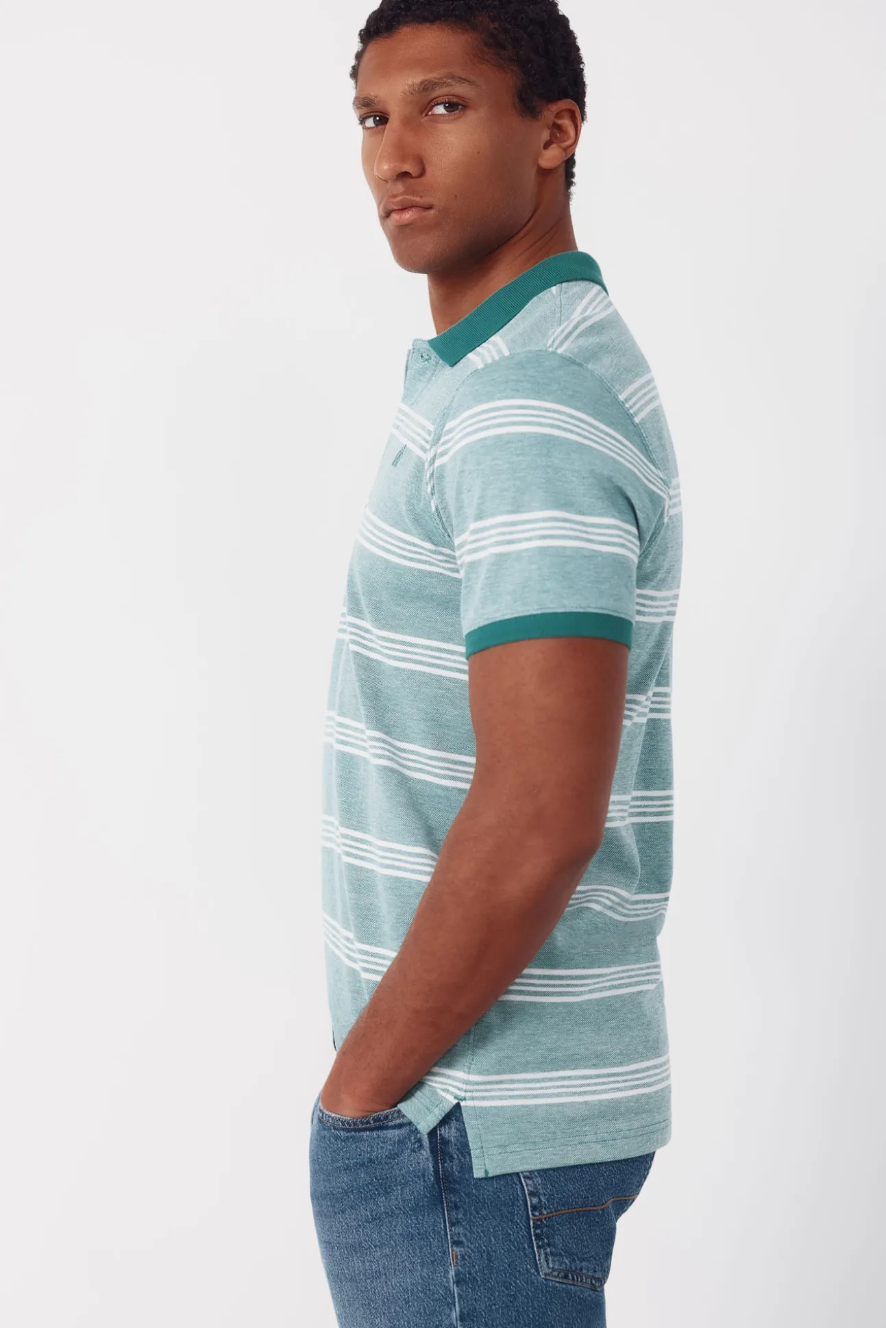 Polo oxford de rayas
