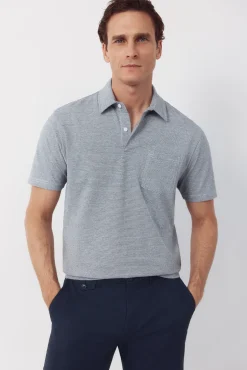 Polo rayas bolsillo
