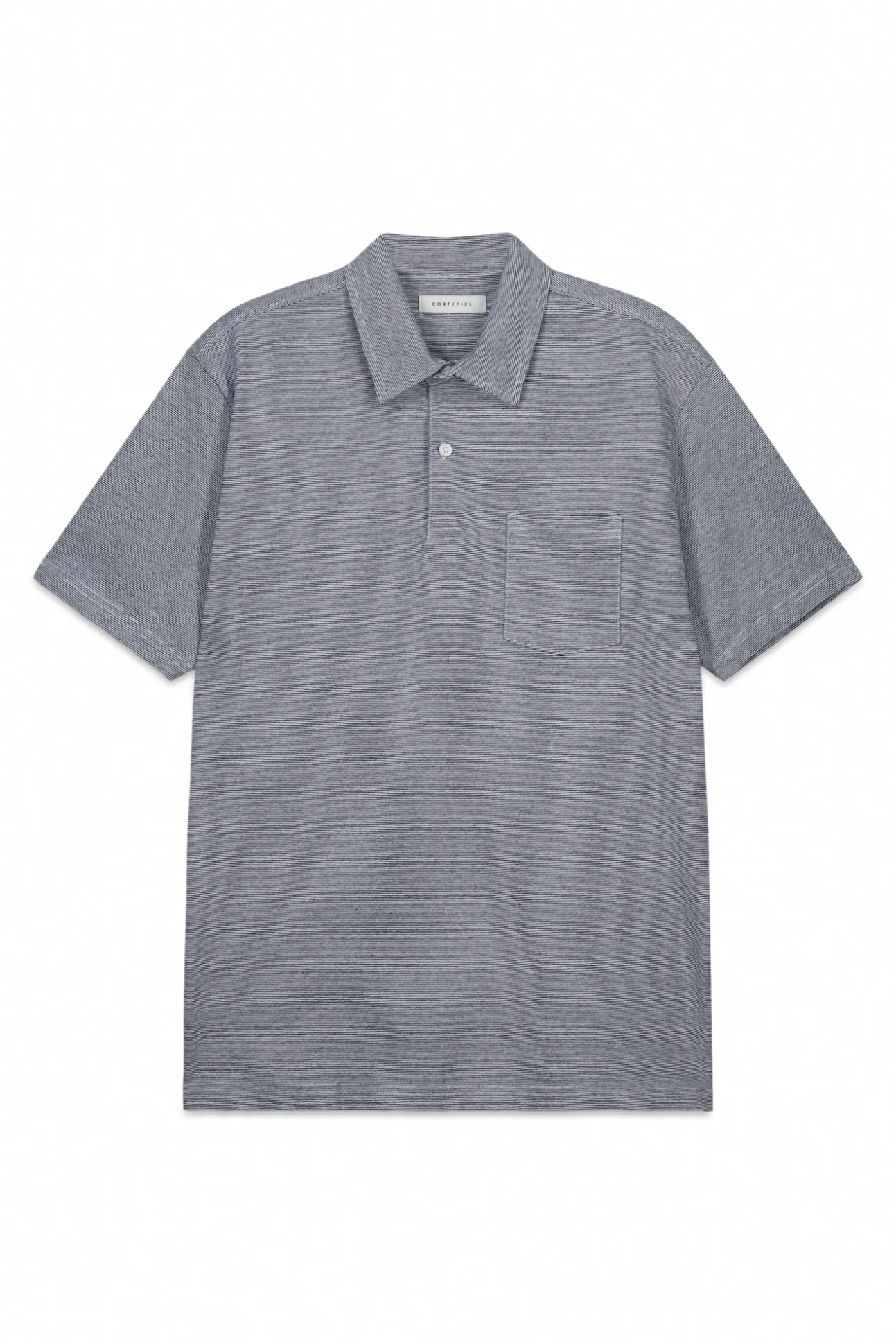 Polo rayas bolsillo
