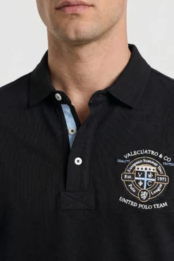 Polo semibordado United