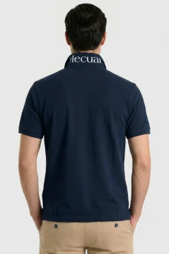 Polo semibordado United