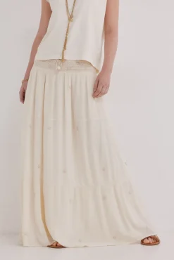 Roxana. Falda midi abalorios