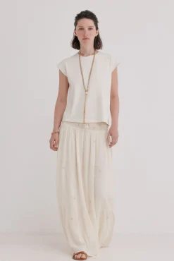 Roxana. Falda midi abalorios