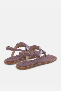 Sandalia estilo griego abalorios
